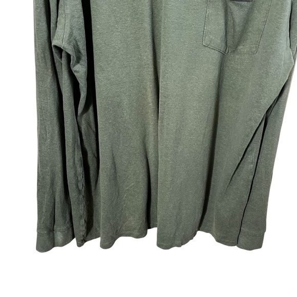 PATAGONIA Industrial Green Long Sleeved Work Henley Pocket Tee Shirt 53390 - Picture 6 of 12